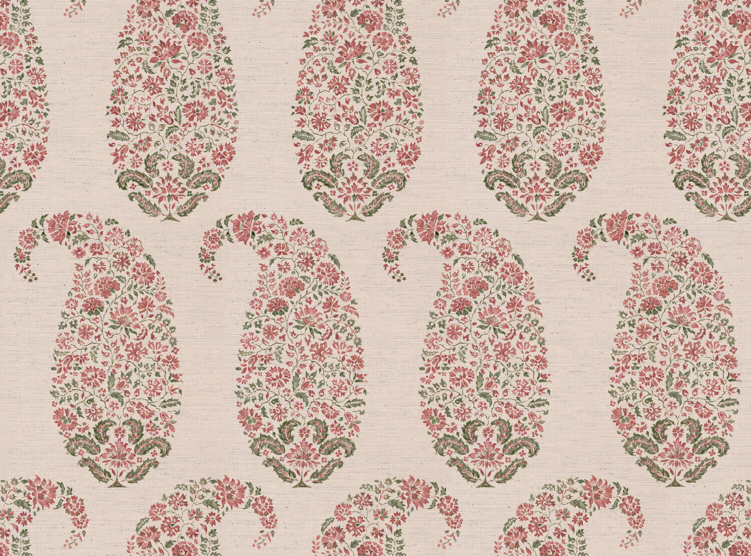 CW: Soft putty pink and grey green | BASE: Natural Luxury Linen