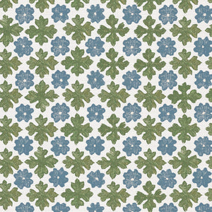 Blue and moss green light ground