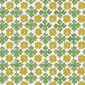 Yellow and moss green