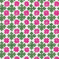Bright pink and dark green