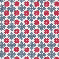 Crimson red and grey blue