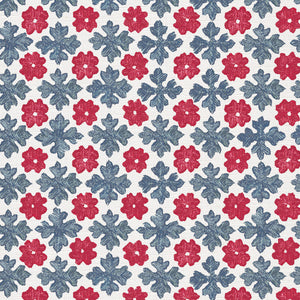 Crimson red and grey blue