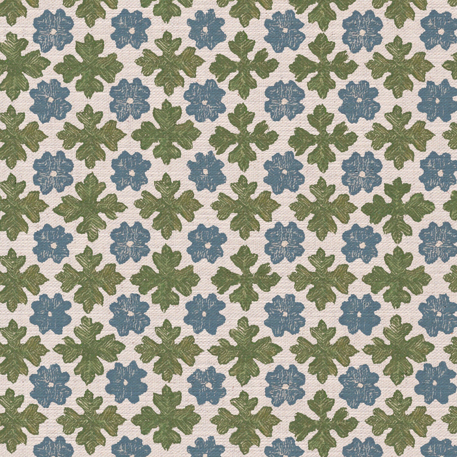CW: Blue and moss green light ground | BASE: Mercia Linen | HERO