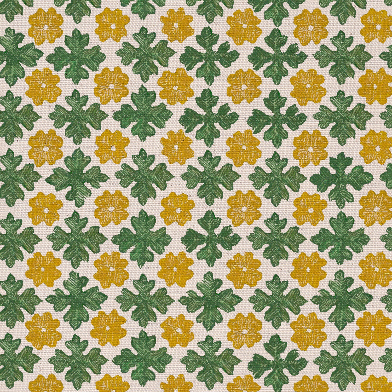 CW: Yellow and dark green | BASE: Natural Luxury Linen | HERO