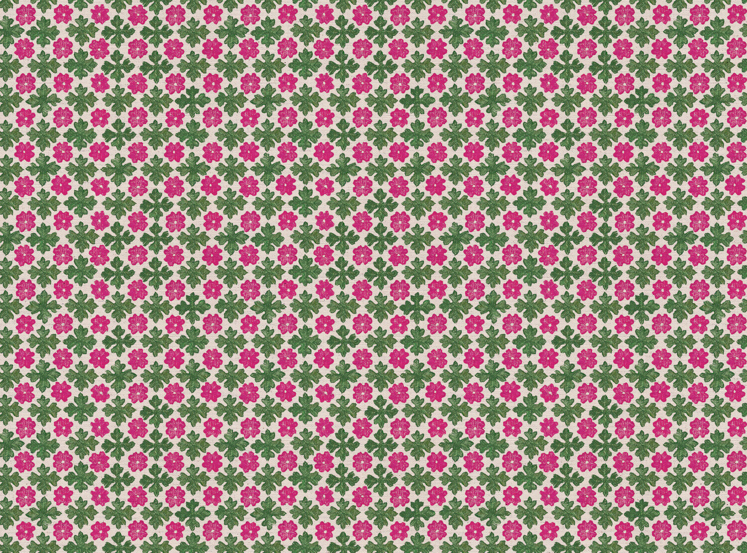 CW: Bright pink and dark green | BASE: Natural Luxury Linen