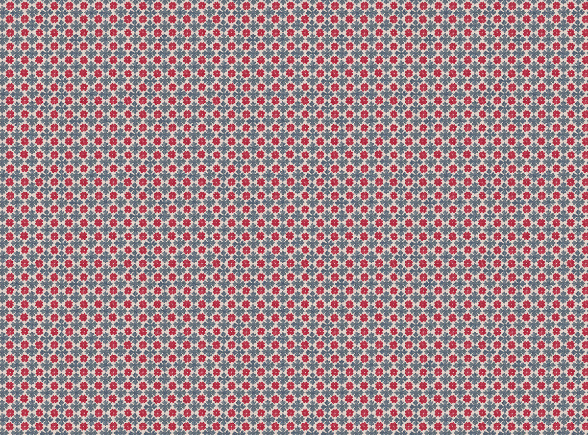 CW: Crimson red and grey blue | BASE: Natural Luxury Linen