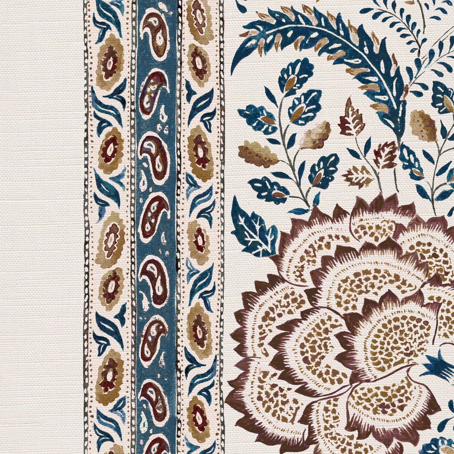 CW: Azure blue and chocolate | BASE: Luxury Linen | HERO
