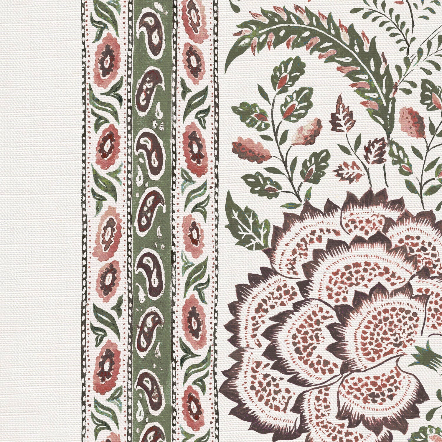 CW: Green pink and brown | BASE: Luxury Linen | HERO