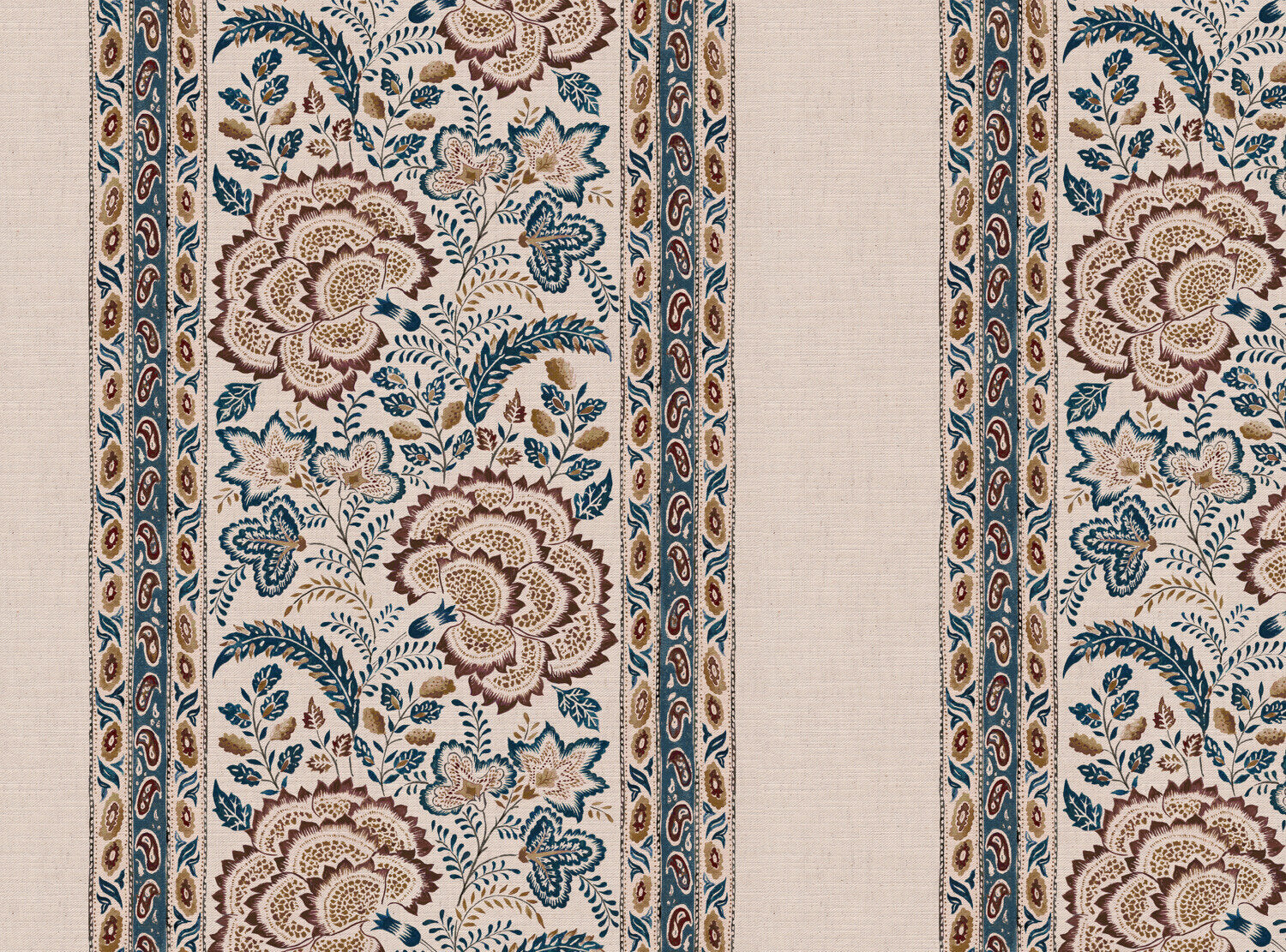 CW: Azure blue and chocolate | BASE: Mercia Linen