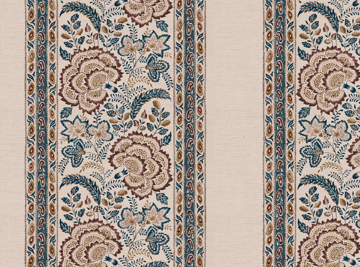 CW: Azure blue and chocolate | BASE: Natural Luxury Linen