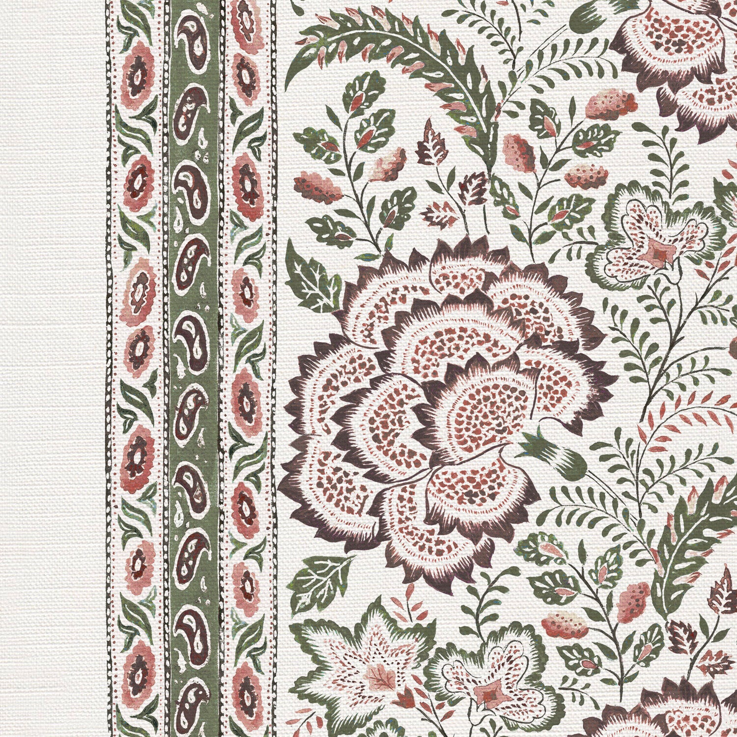 CW: Green pink and brown | BASE: Luxury Linen | HERO