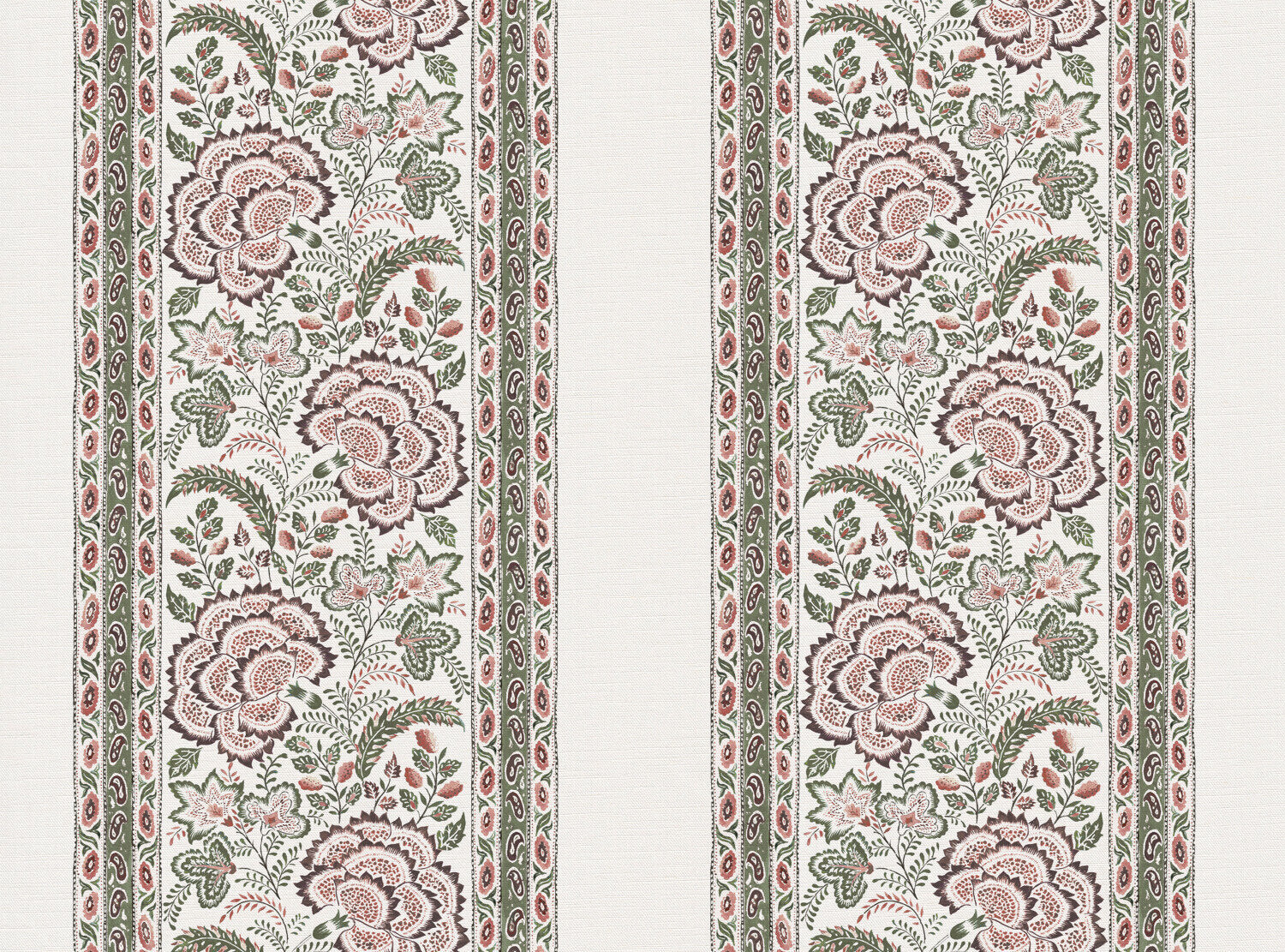 CW: Green pink and brown | BASE: Luxury Linen