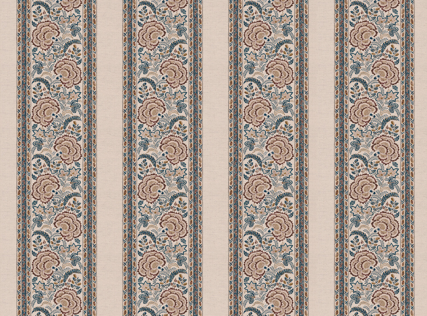 CW: Azure blue and chocolate | BASE: Natural Luxury Linen