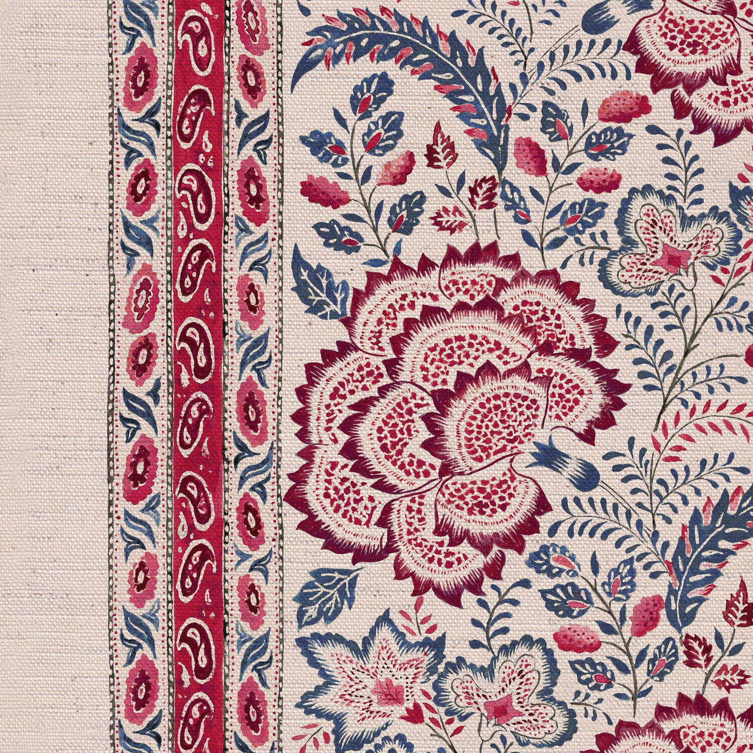 CW: Red and blue | BASE: Natural Luxury Linen | HERO