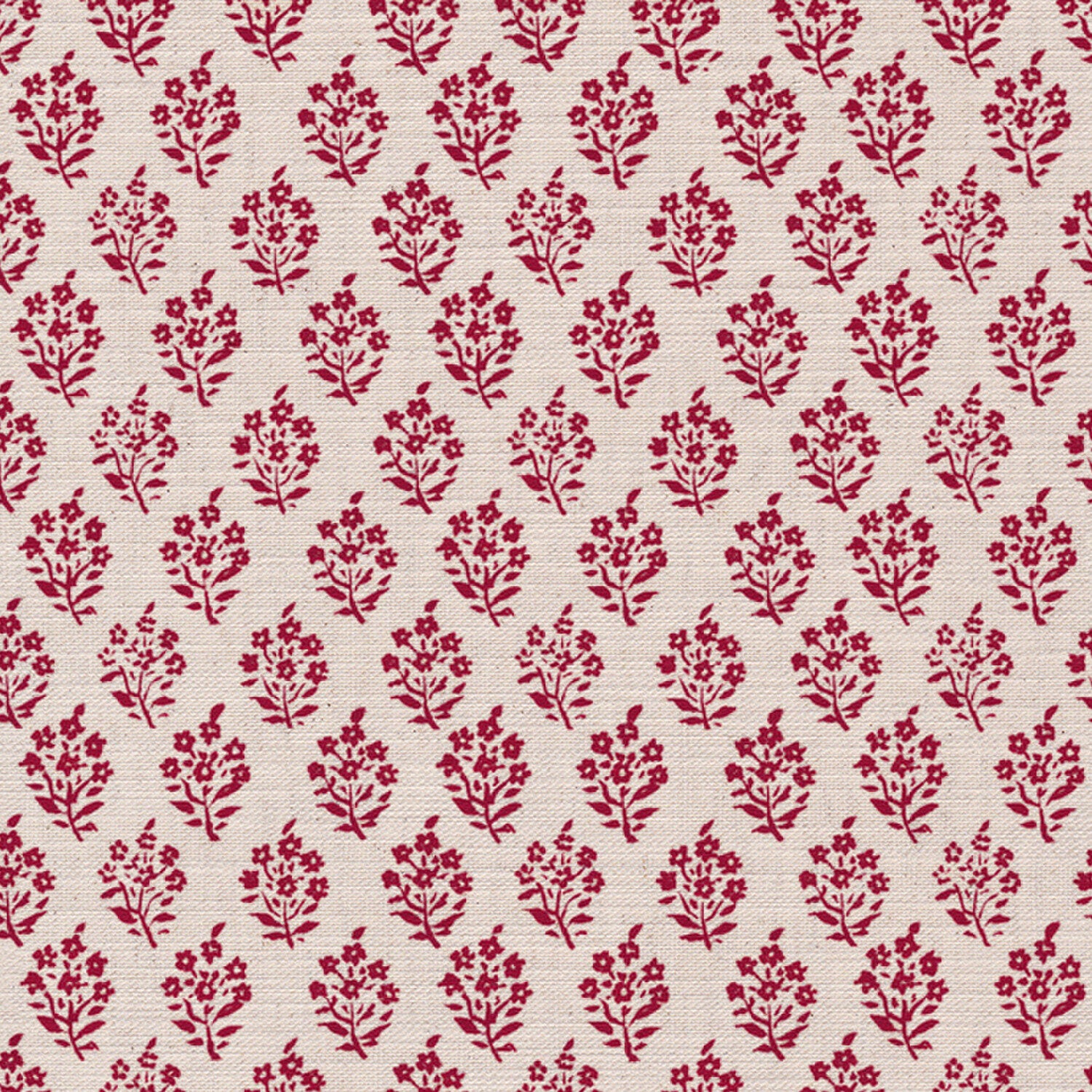 CW: Deep warm red motif | BASE: Mercia Linen | HERO