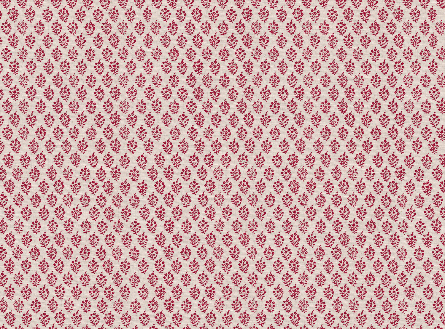 CW: Deep warm red motif | BASE: Mercia Linen