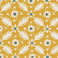 Golden yellow and blue