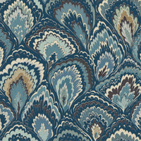 Blue and brown