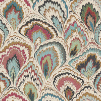 Cream red green and blue