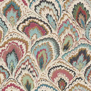Cream red green and blue