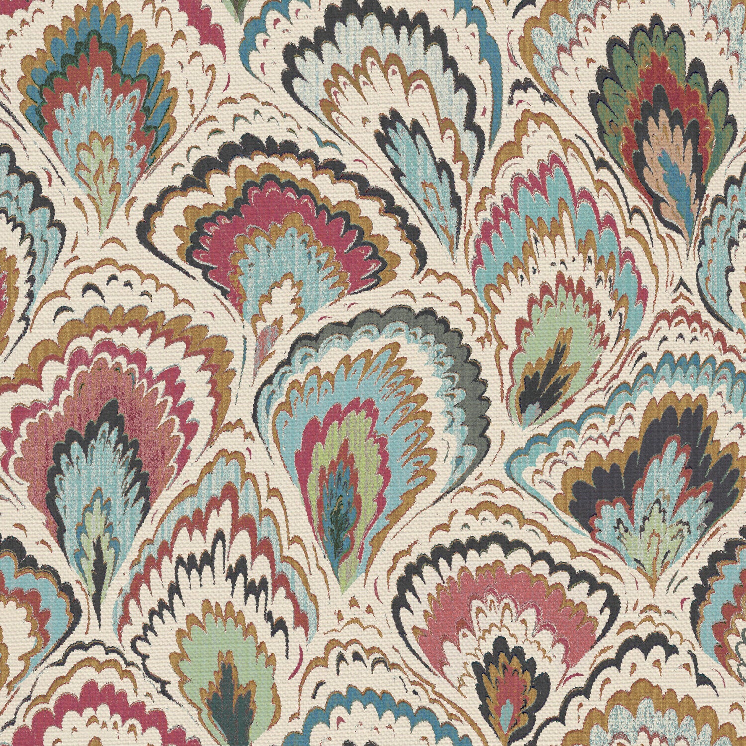 CW: Cream red green and blue | BASE: Luxury Linen | HERO