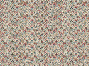Cream red green and blue