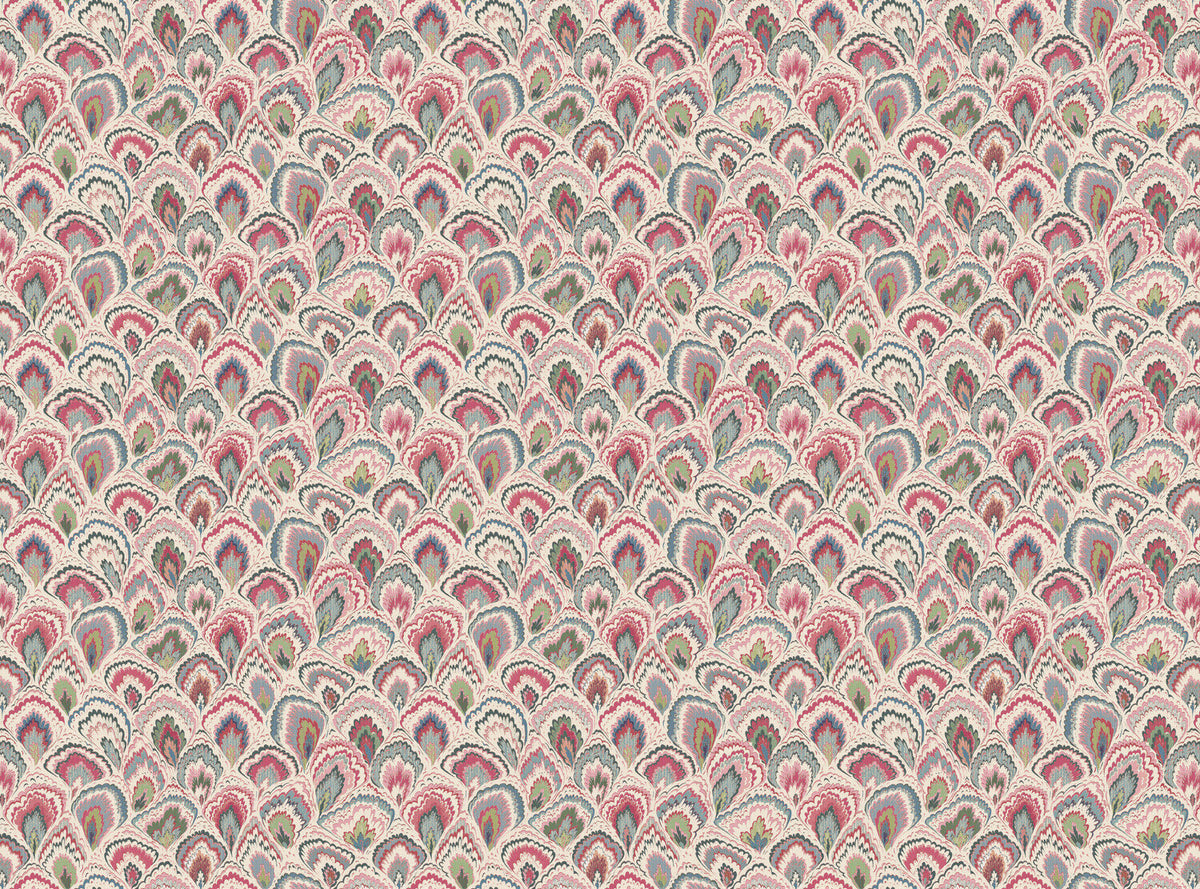 CW: Cream pink green and blue | BASE: Luxury Linen