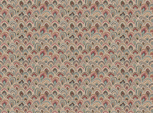 Cream red green and blue