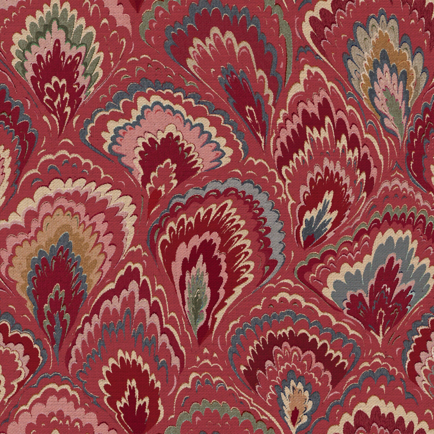CW: Red pink green and blue | BASE: Mercia Linen | HERO