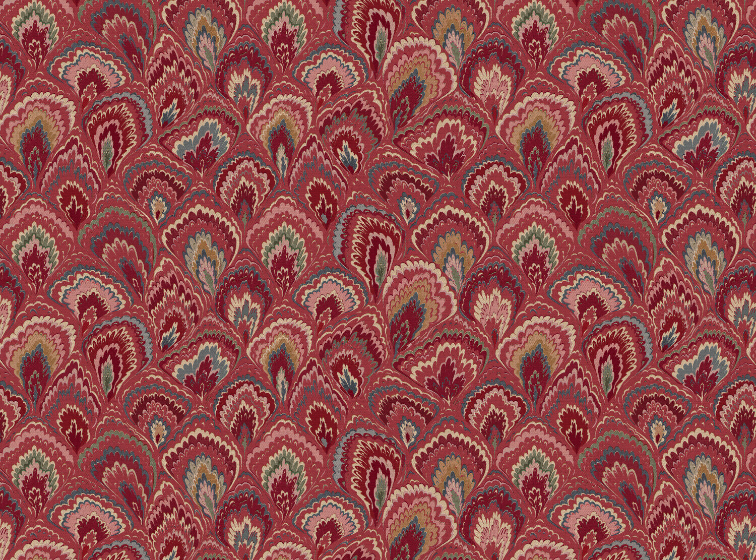 CW: Red pink green and blue | BASE: Mercia Linen