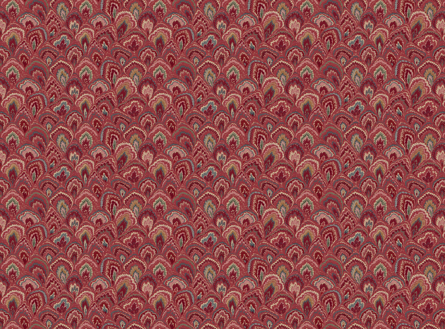CW: Red pink green and blue | BASE: Mercia Linen