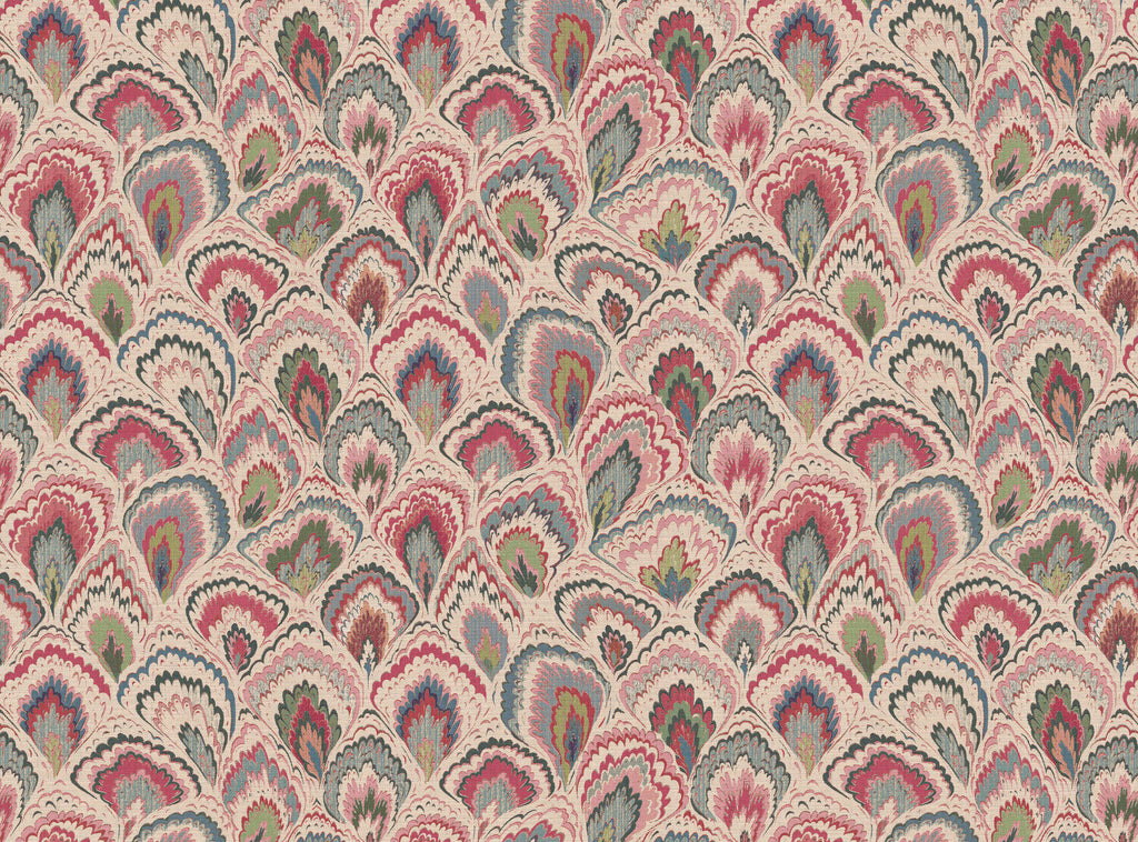 CW: Cream pink green and blue | BASE: Mercia Linen