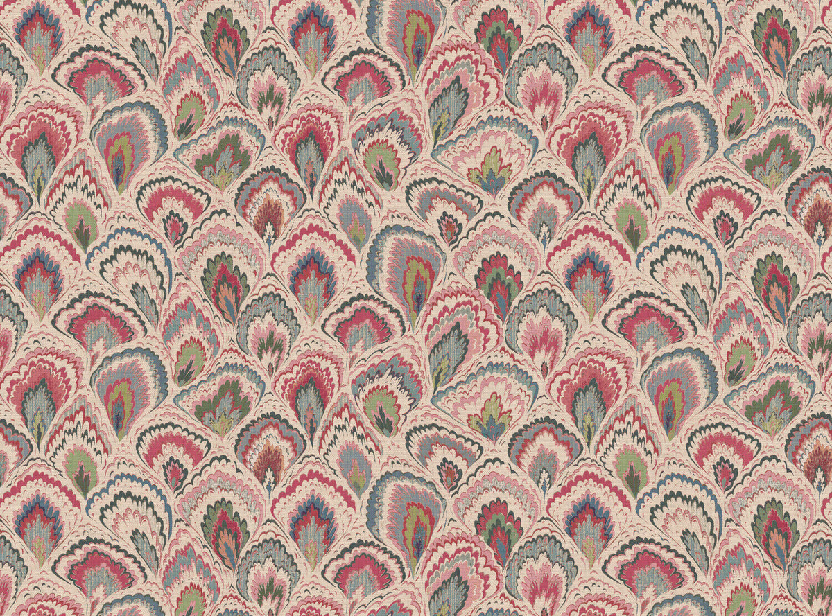 CW: Cream pink green and blue | BASE: Mercia Linen