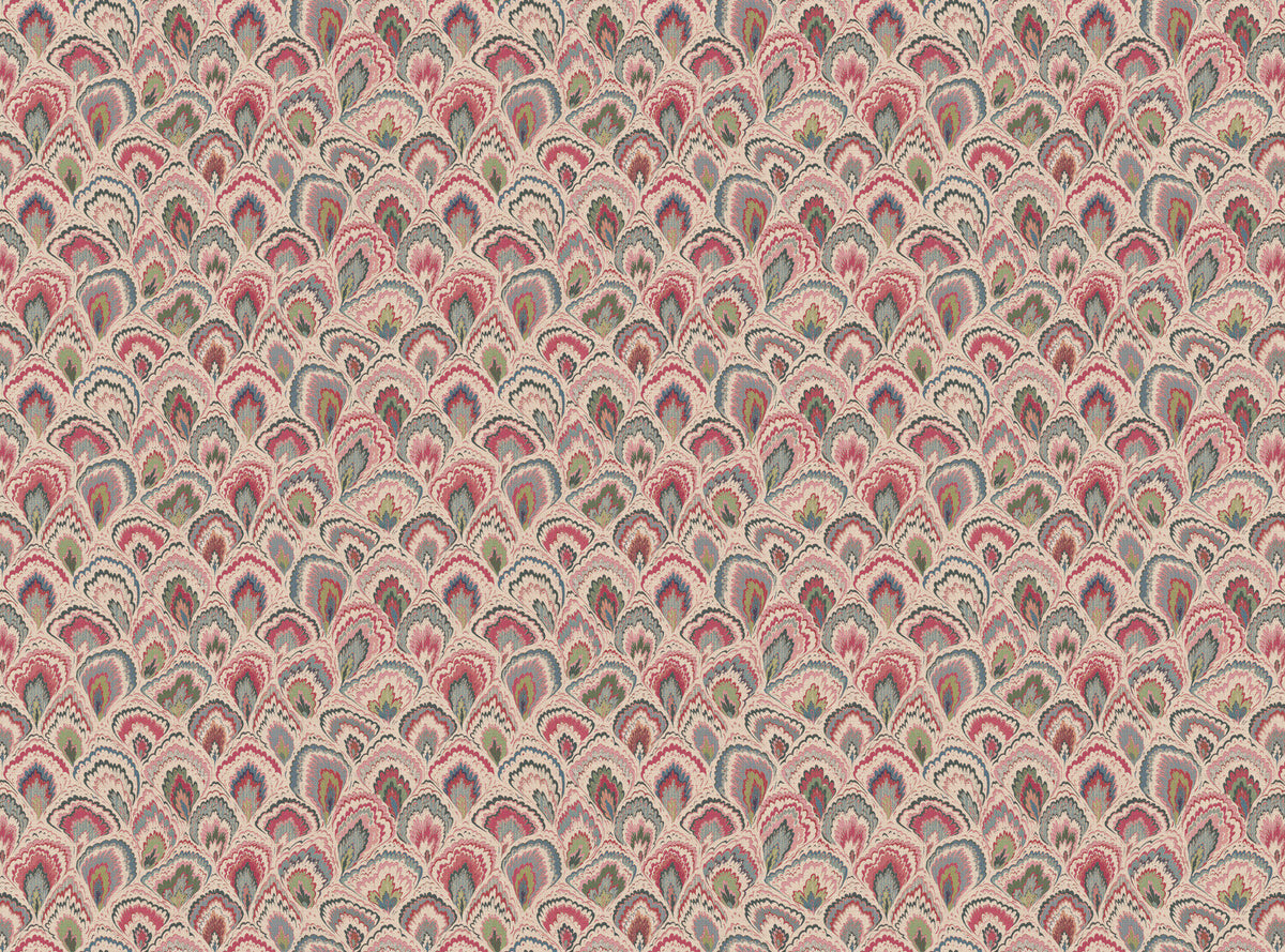 CW: Cream pink green and blue | BASE: Mercia Linen