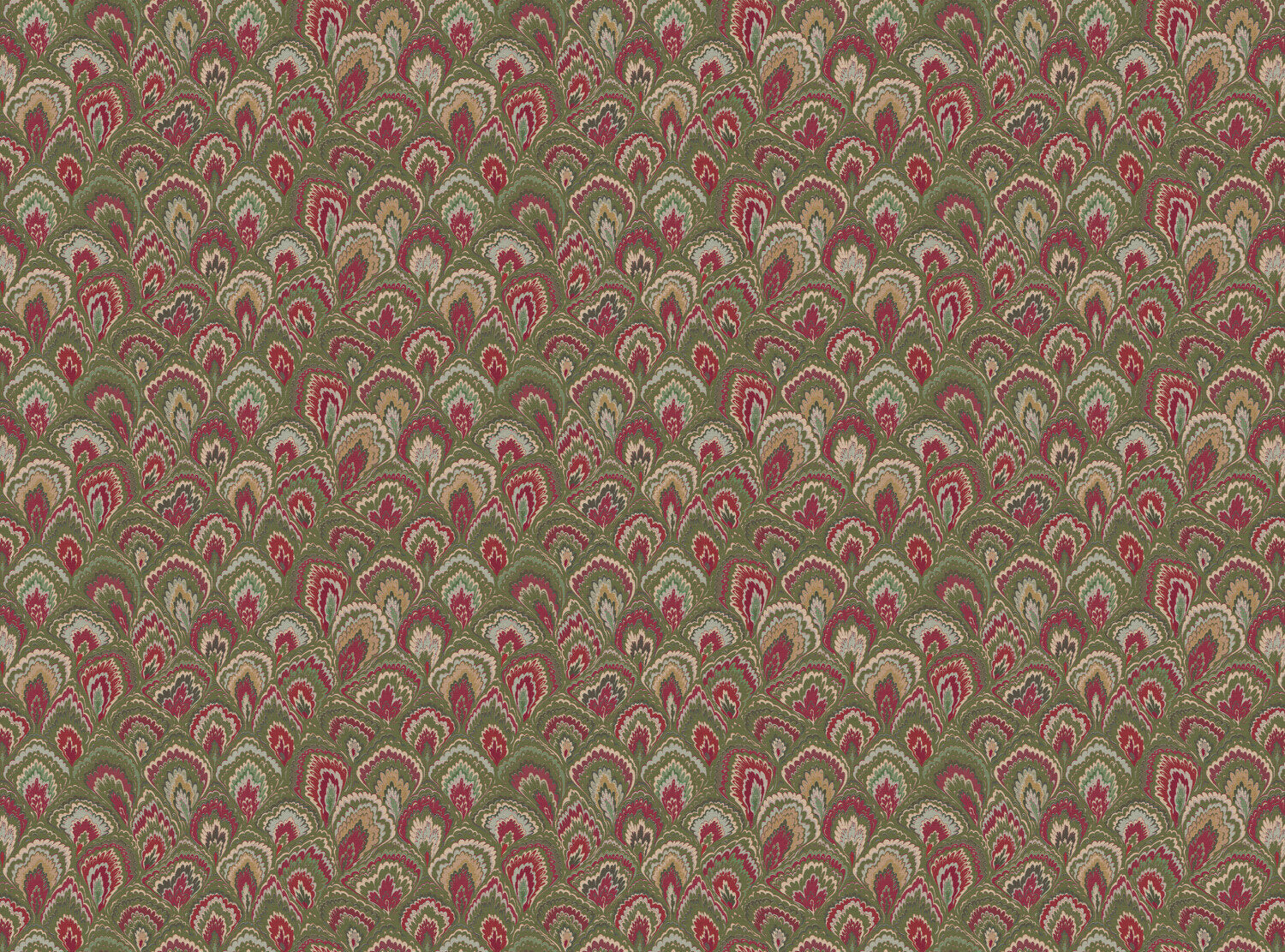 CW: Green red and blue | BASE: Natural Luxury Linen