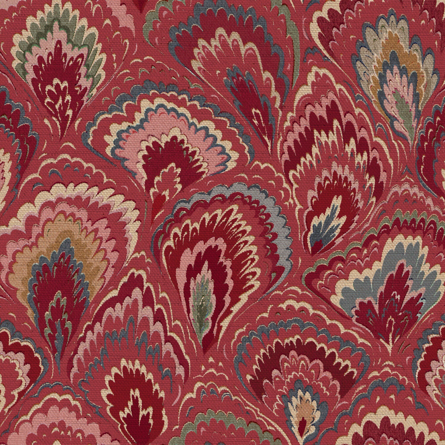 CW: Red pink green and blue | BASE: Natural Luxury Linen | HERO