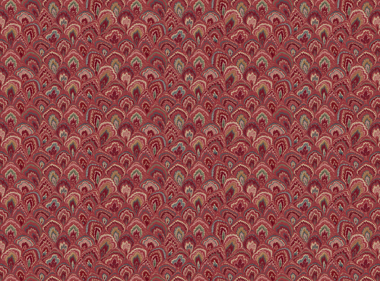 CW: Red pink green and blue | BASE: Natural Luxury Linen