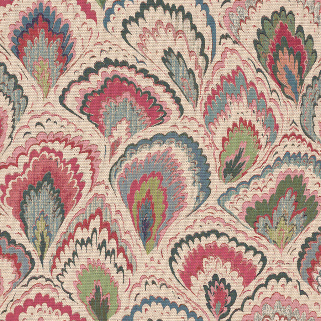 CW: Cream pink green and blue | BASE: Natural Luxury Linen | HERO
