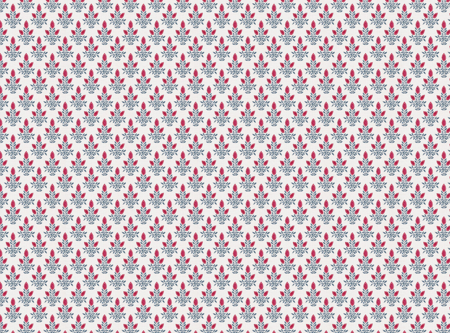 CW: Pinky red and grey blue white ground | BASE: Luxury Linen