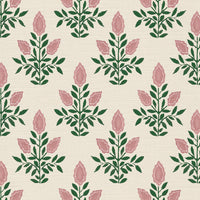 Soft pink and racing green