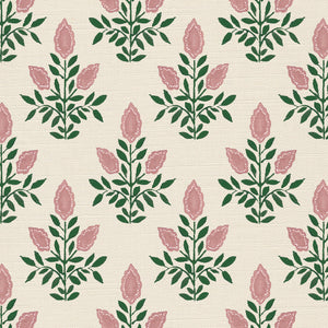 Soft pink and racing green