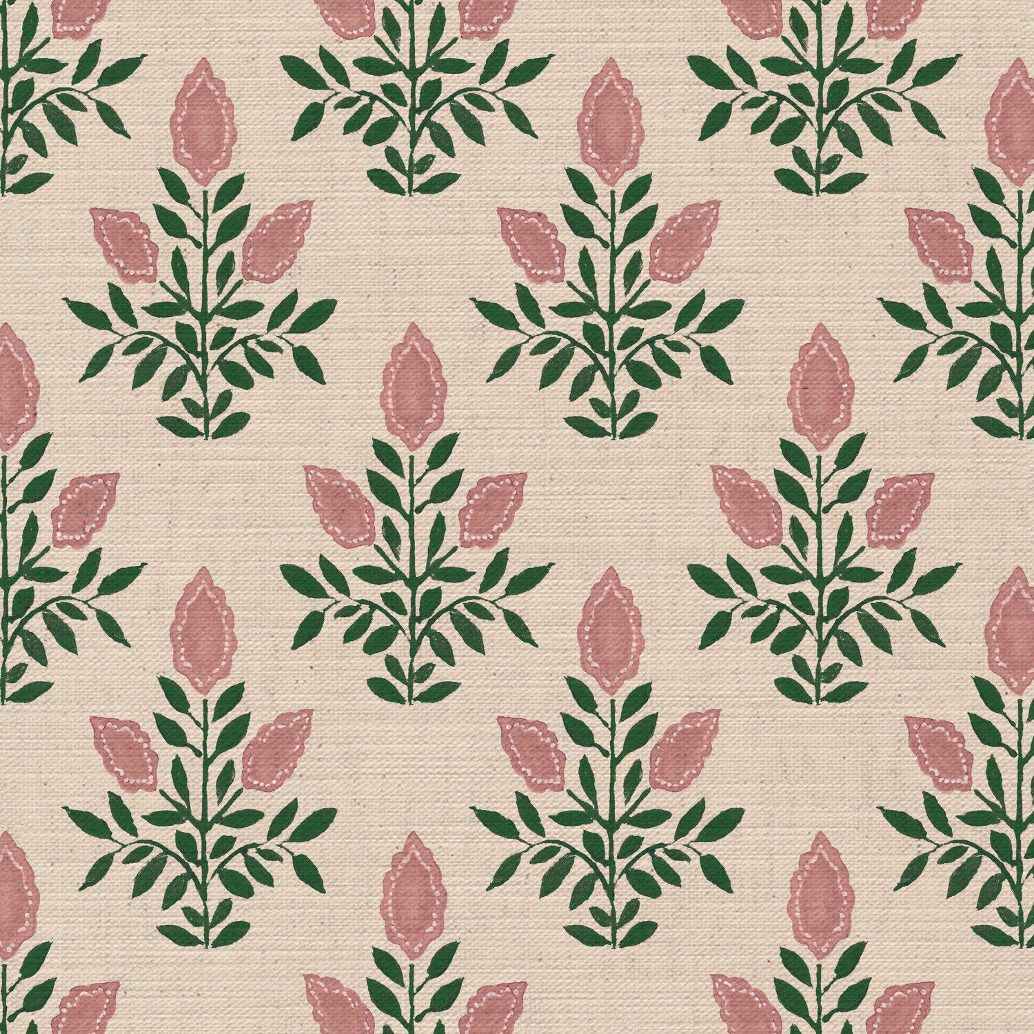 CW: Soft pink and racing green | BASE: Mercia Linen | HERO