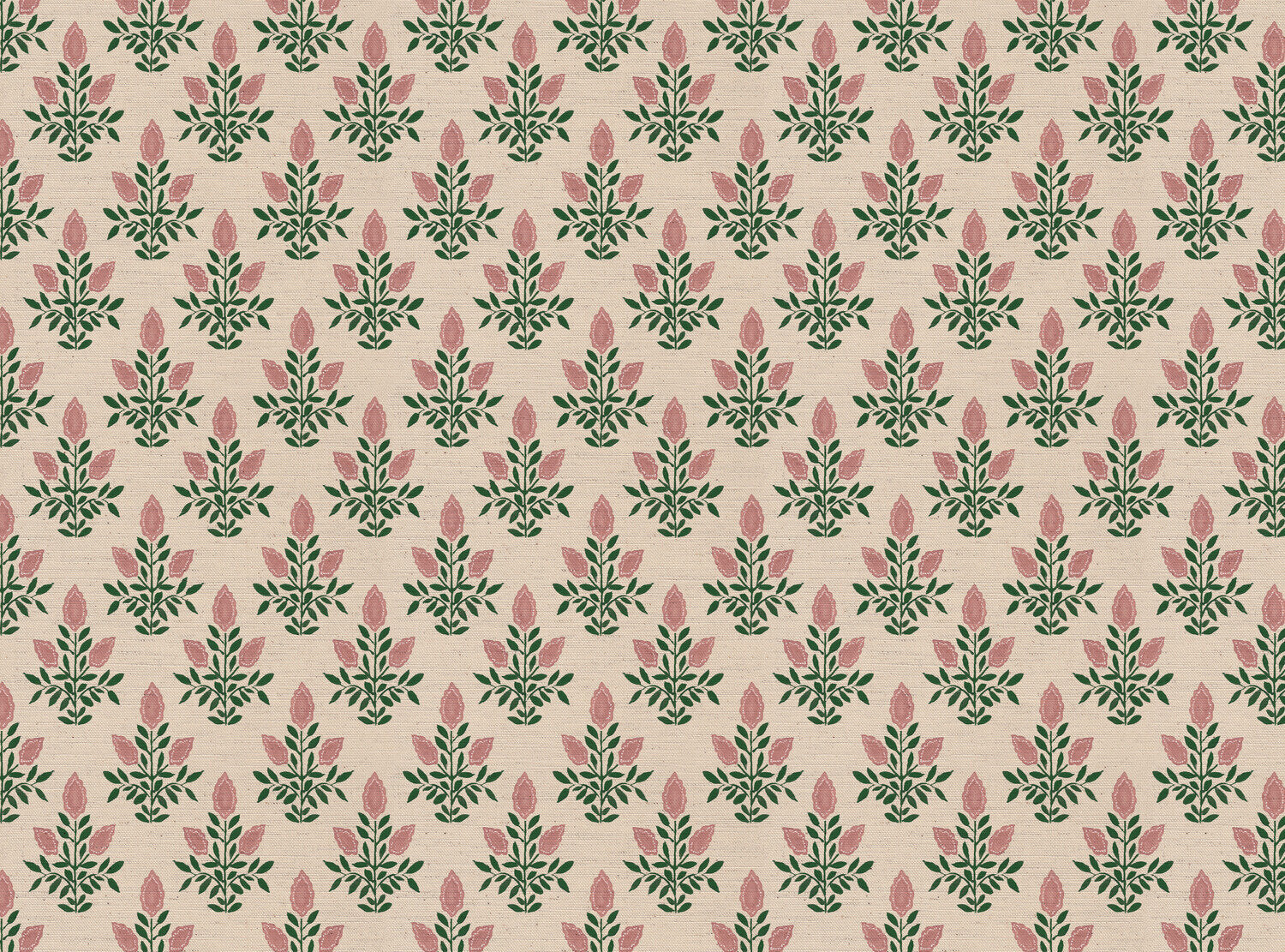 CW: Soft pink and racing green | BASE: Natural Luxury Linen