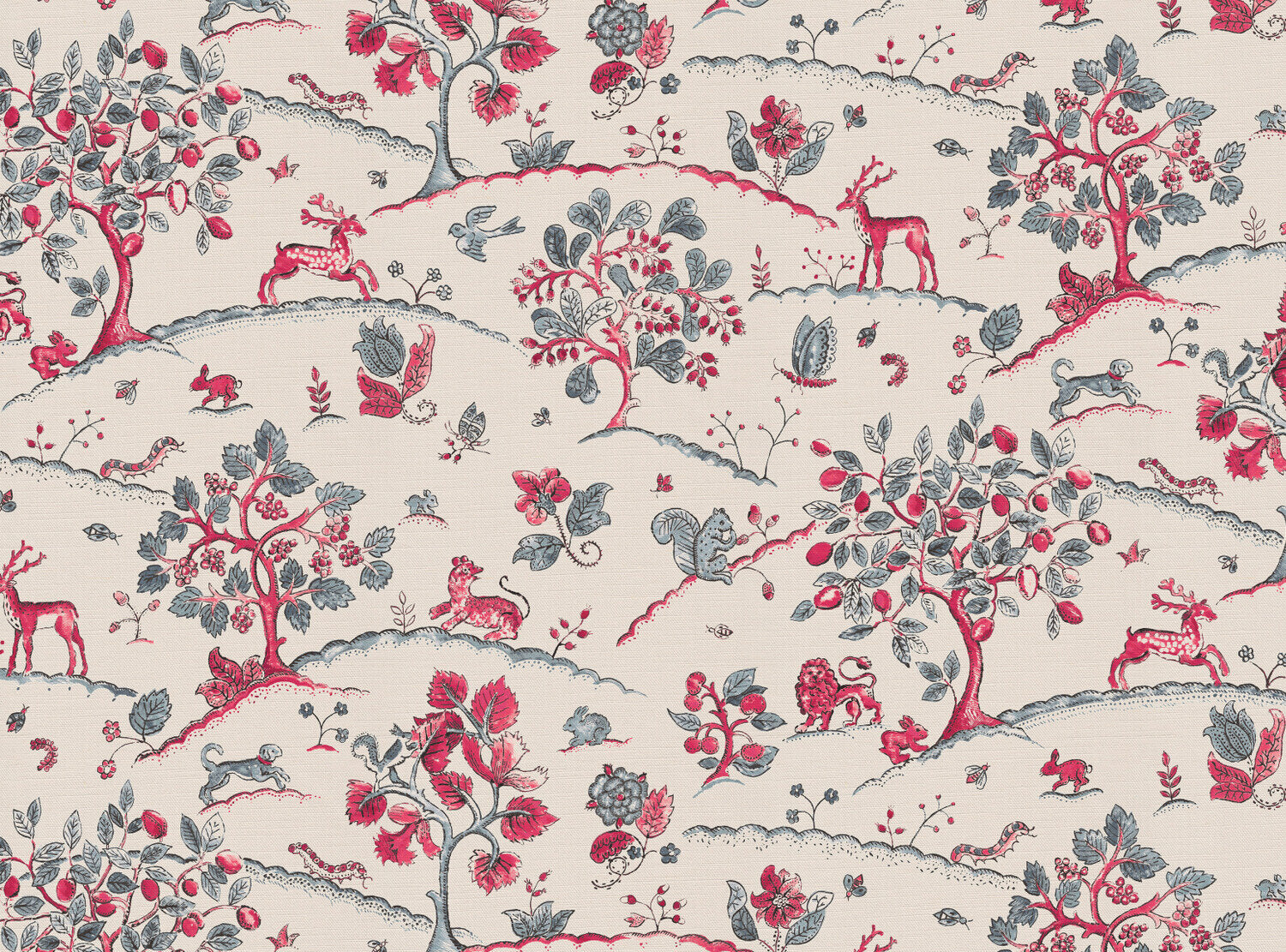 CW: Pinky red and grey blue | BASE: Luxury Linen
