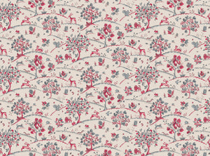 Pinky red and grey blue