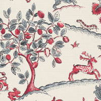 Warm red and grey blue