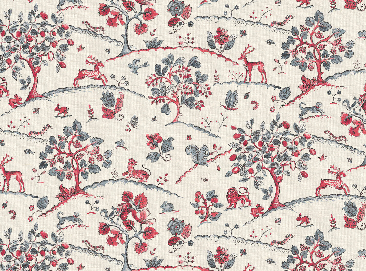 CW: Warm red and grey blue | BASE: Luxury Linen