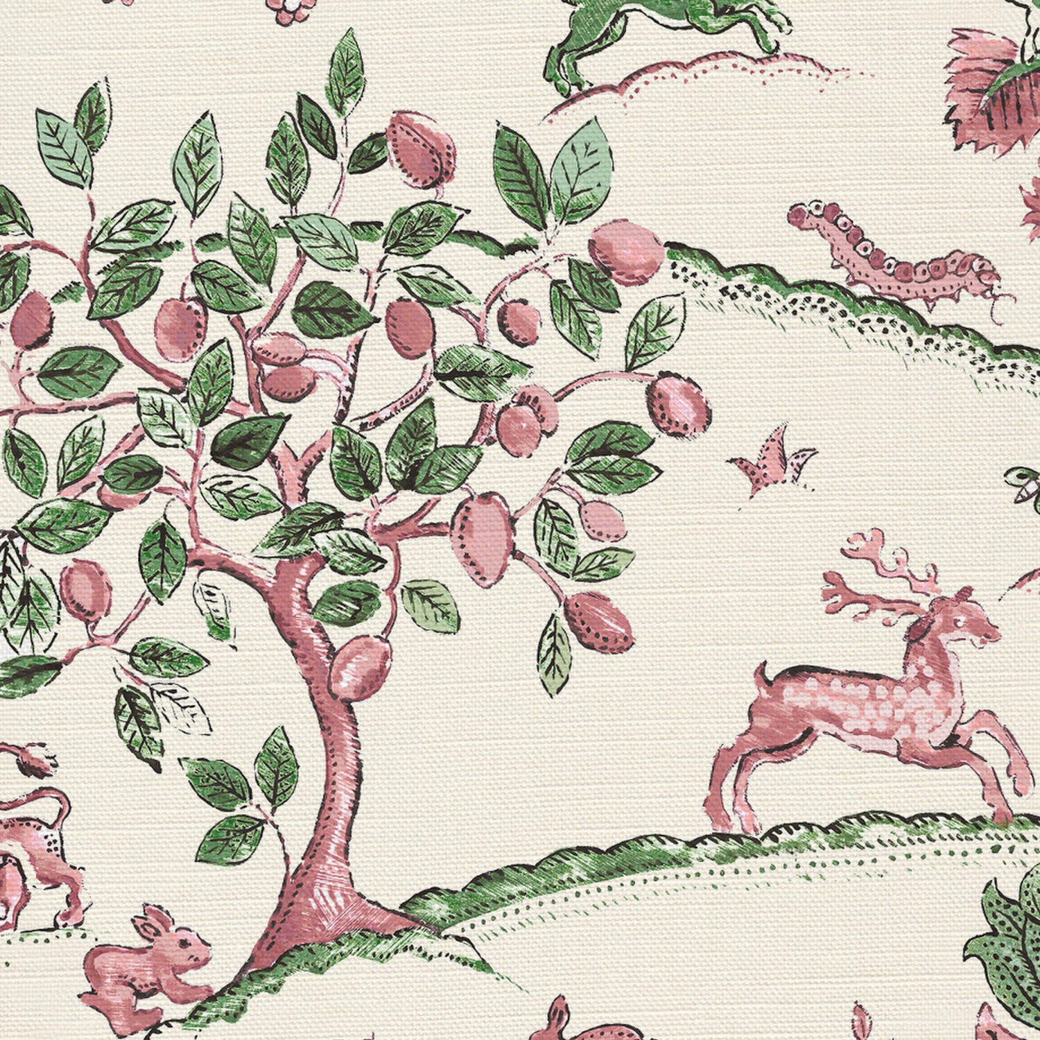 CW: Soft pink and racing green | BASE: Luxury Linen | HERO