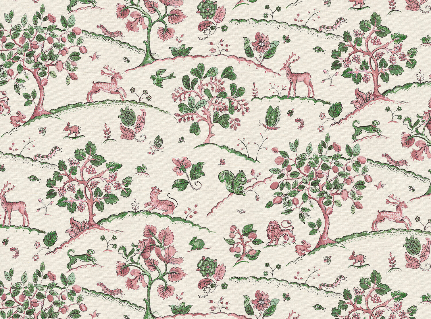 CW: Soft pink and racing green | BASE: Luxury Linen