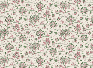 Soft pink and racing green